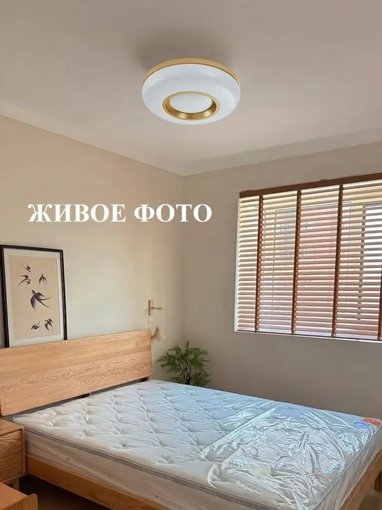 Modern Living Room Ceiling Light Bedroom Circular Chandelier Villa Kitchen Shrink LED Lamp Channel Lamp 3 Color Change Lamplight