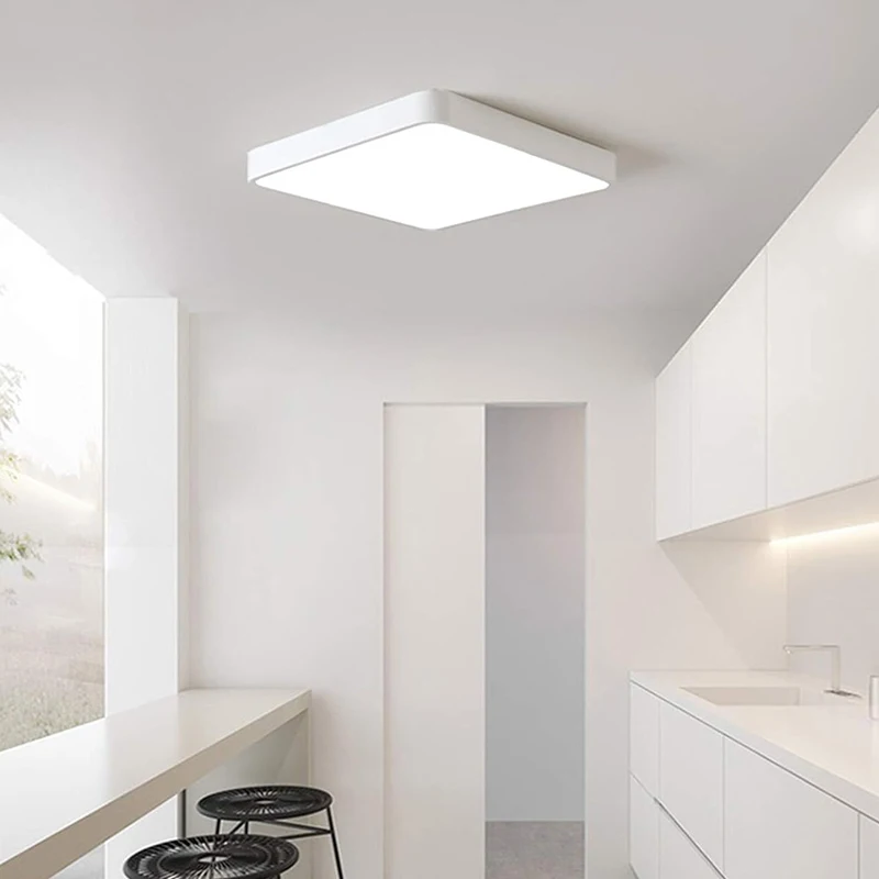 Modern Living Room Ceiling Light Bedroom Circular Chandelier Villa Kitchen Shrink LED Lamp Channel Lamp 3 Color Change Lamplight
