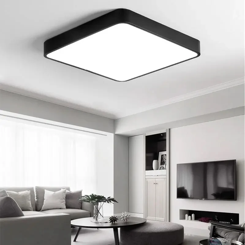 Modern Living Room Ceiling Light Bedroom Circular Chandelier Villa Kitchen Shrink LED Lamp Channel Lamp 3 Color Change Lamplight