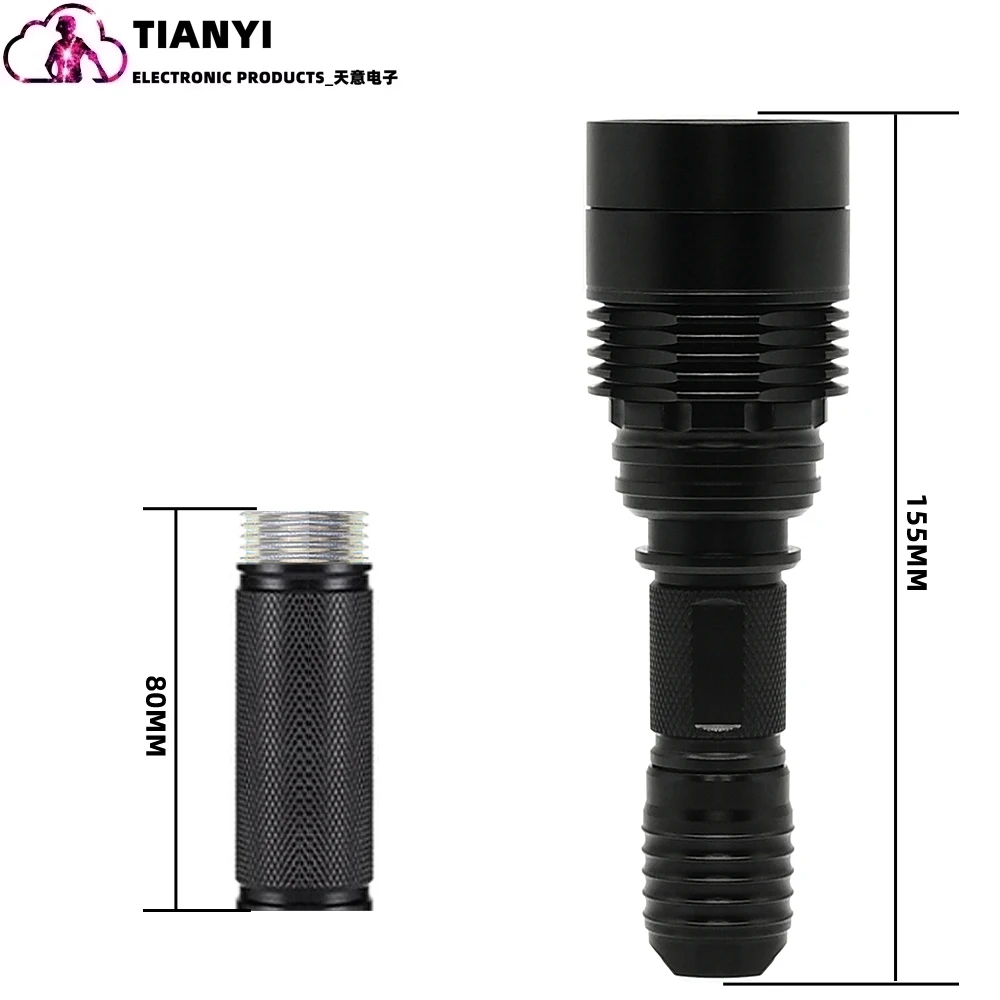 Green Light Flashlight, Single Mode Green Led Hunting Light, Zoomable Light for Hunting, Green Torch for Night Vision, Astronomy