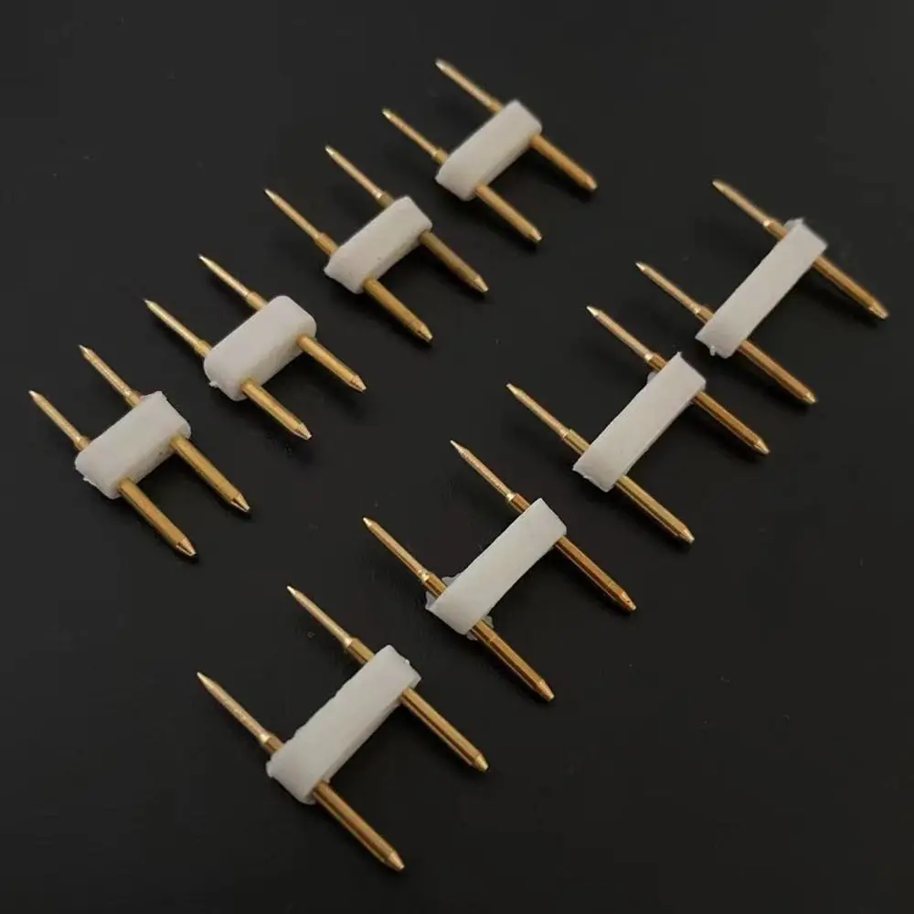 5PCS Gold RGB Connector Copper 6mm 7mm 8mm 9mm 10mm 11mm 12mm 13.5mm Solderless Connectors Terminals Connector LED Strip