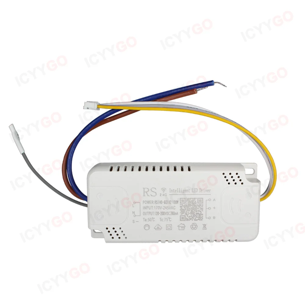 LED Driver 48W 80W 100W 120W 140W 160W APP Control 2.4G Long Distance Smart LED Transformer For Ceiling Lamp Power Supply