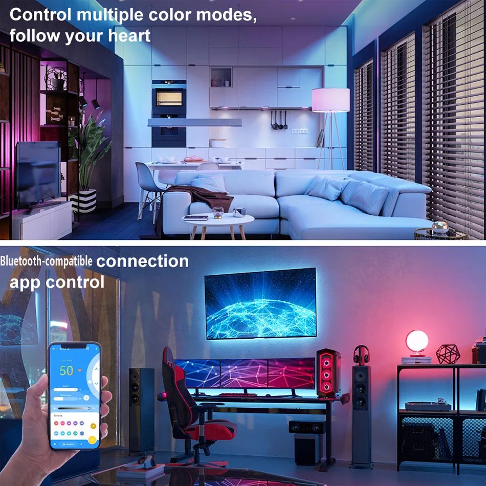 SP621E Bluetooth-compatible mini LED controller APP control DC5-24V For WS2812 WS2811 RGB Dream full color LED strip