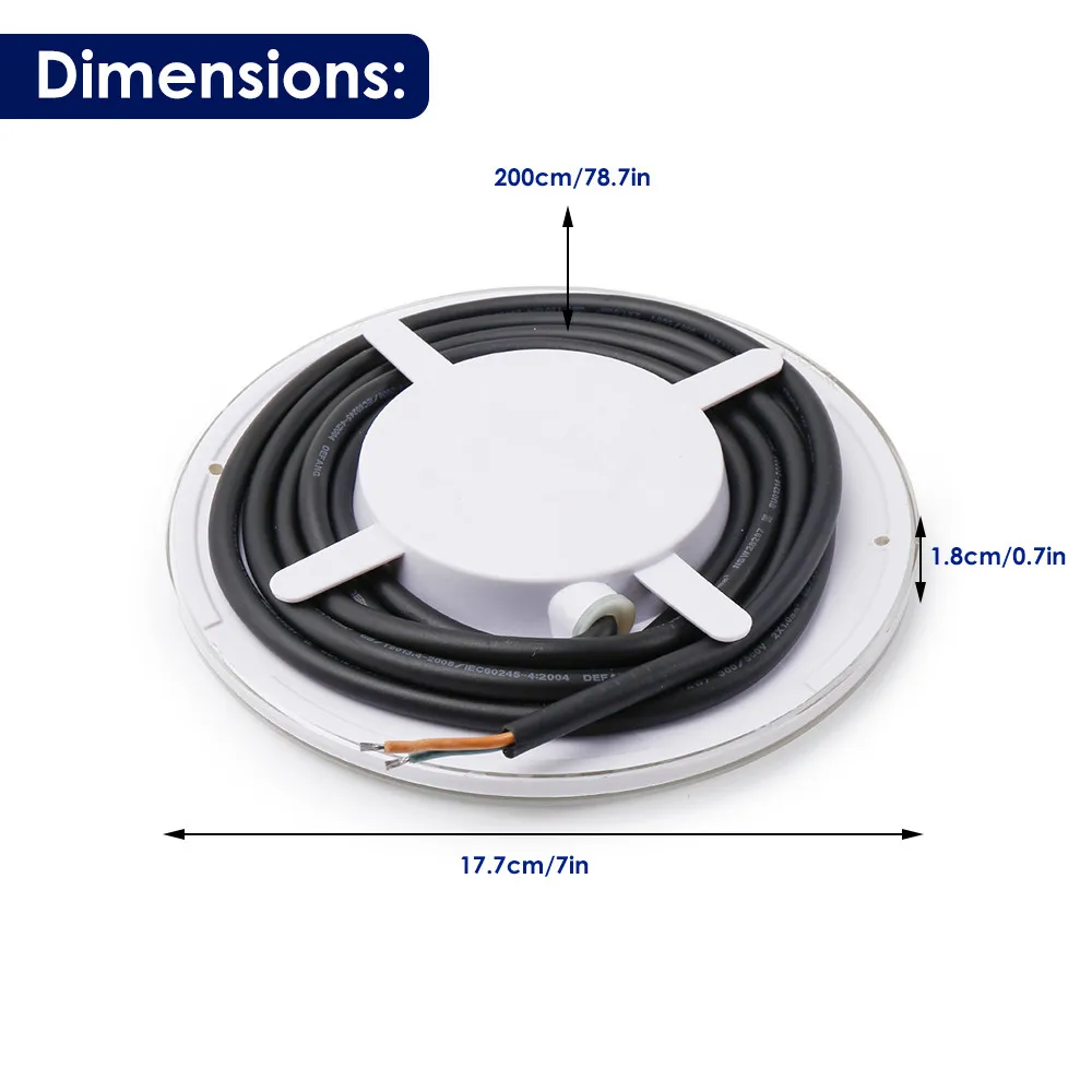 IP68 Swimming Pool Light 18W 35W Resin Filled Light AC12V PAR56 Underwater Light RGB with RC Warm and Cold Light Without RC