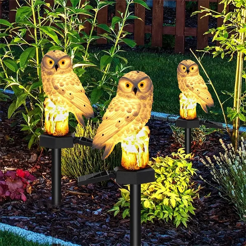 Solar Lamp Owl Animal Solar Garden Lights Solar Powered Solar Led Light Outdoor Garden Decoration Lamp Waterproof Solar Lights