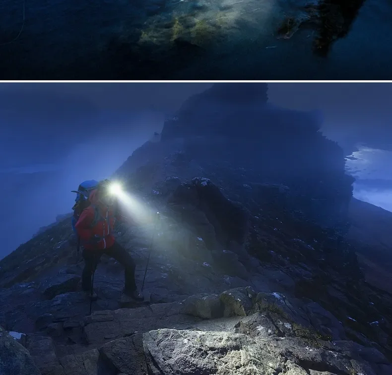Powerful LED Headlamp 18650 Battery USB Rechargeable Headlight Zoomable Waterproof Head Flashlight for Camping Fishing Outdoor