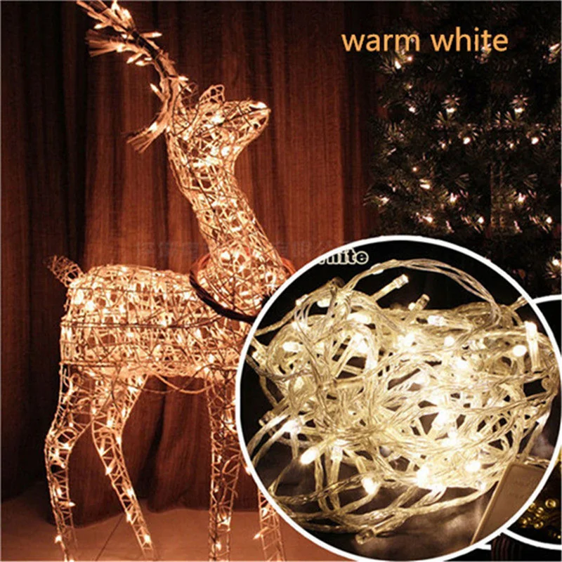 Christmas Lights 10M 20M 30M 50M 100M Decorative Led String Fairy Light 8 Modes Garlands Lights For Wedding Party Holiday Lights