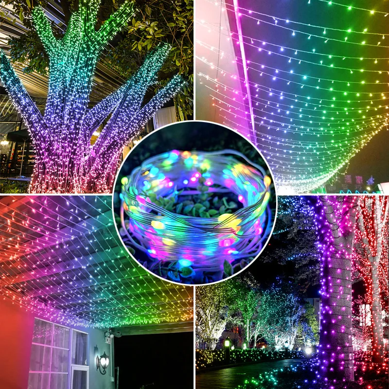 Wholesale 10000ct 1000ct WS2811 LED Pebble String Light LED Pebble Seed Pixel String Light RGB Addressable Full Color
