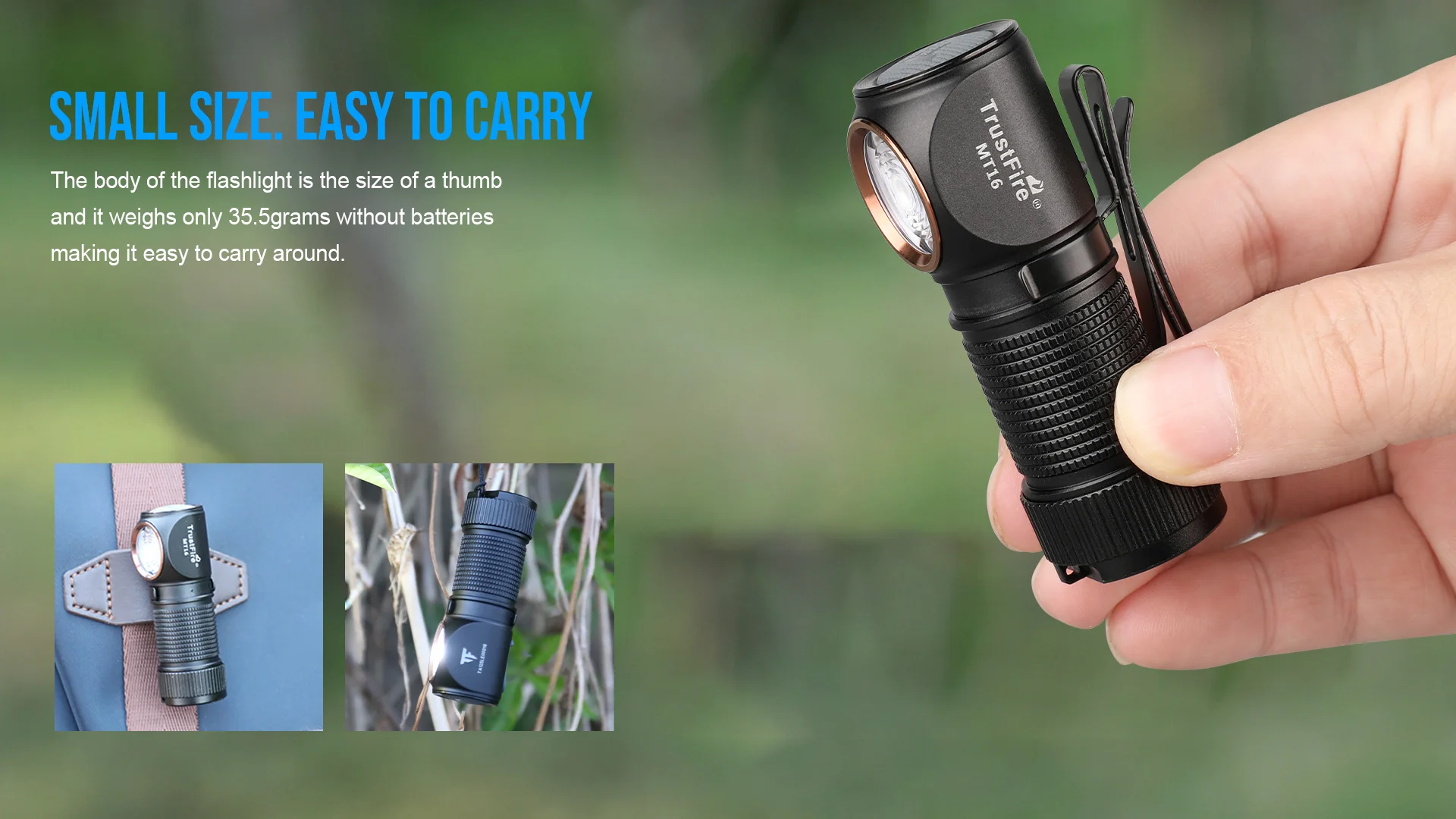 Trustfire MT16 LED Headlamps 1000LM USB C Rechargeable Mini 18350 EDC Angle Head Flashlights MVP Optics with Magnet Tail Fishing