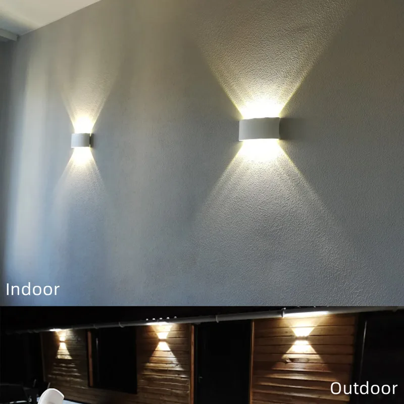 LED Wall Lamp Waterproof IP65 Aluminium Interior Wall Light For Bedroom Living Room Corridor Indoor Outdoor Lighting
