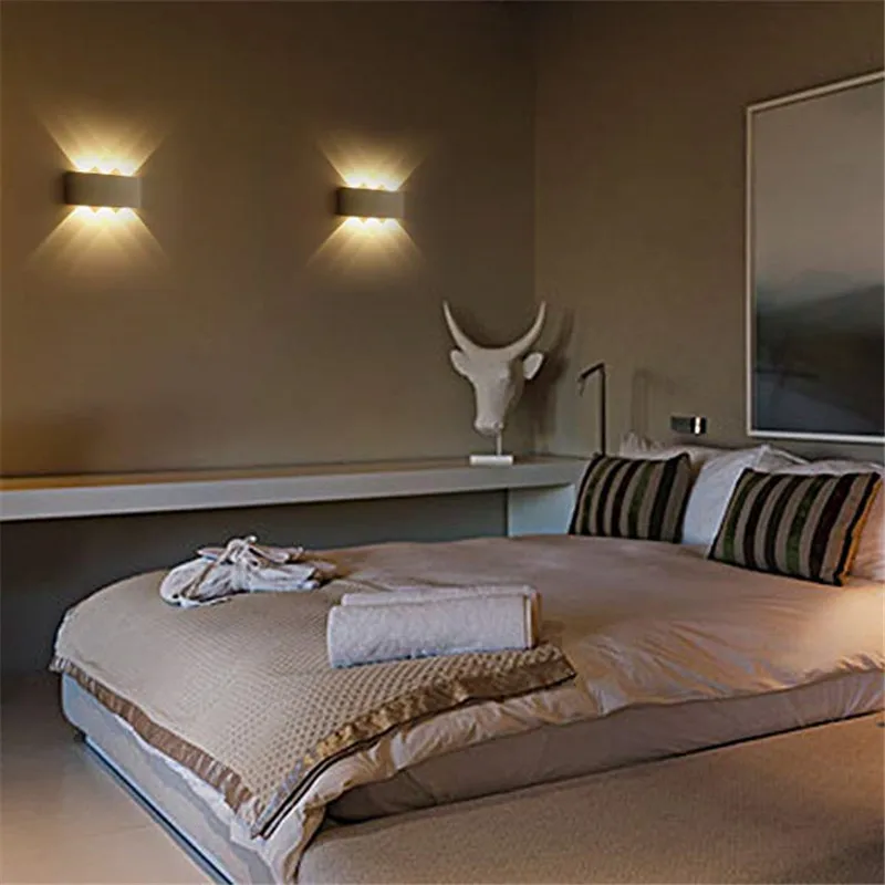 LED Wall Lamp Waterproof IP65 Aluminium Interior Wall Light For Bedroom Living Room Corridor Indoor Outdoor Lighting