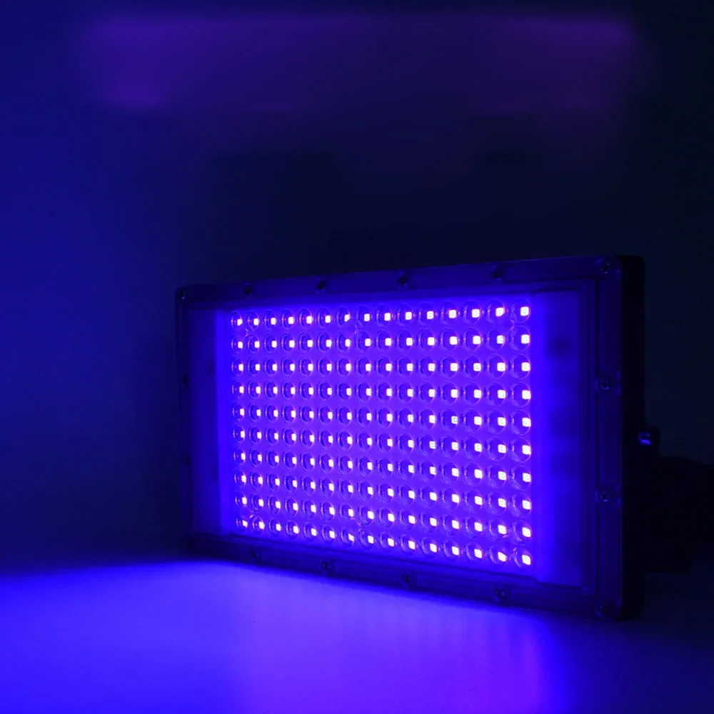 220V 50W 300W LED Ultraviolet UV Curing Lamp 395nm 365nm 405nm UV Glue Printing Spraying Painting Resin Ink Resin DIY Curing
