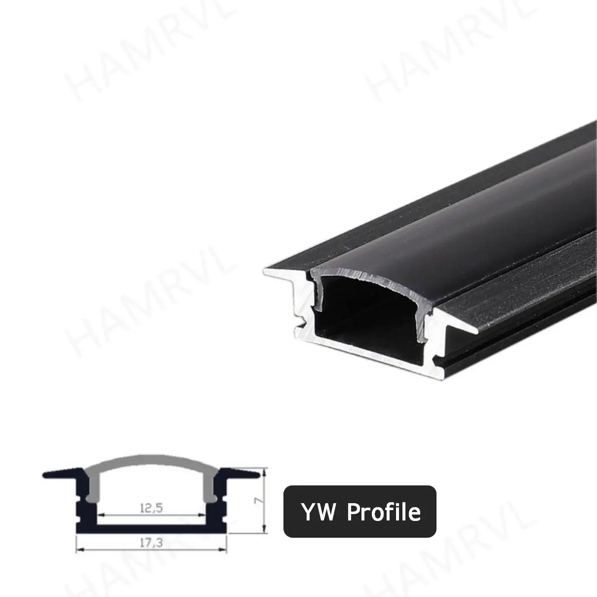 2-30 Pieces/Pack LED Aluminum Profile 0.5m/Piece U/V Shape Suitable For 8-12mm LED Light Strip Housing Channel Decor Materials