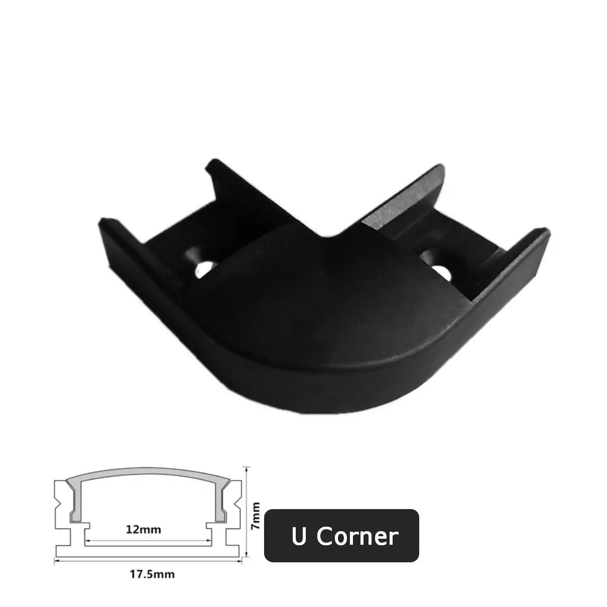 2-30 Pieces/Pack LED Aluminum Profile 0.5m/Piece U/V Shape Suitable For 8-12mm LED Light Strip Housing Channel Decor Materials