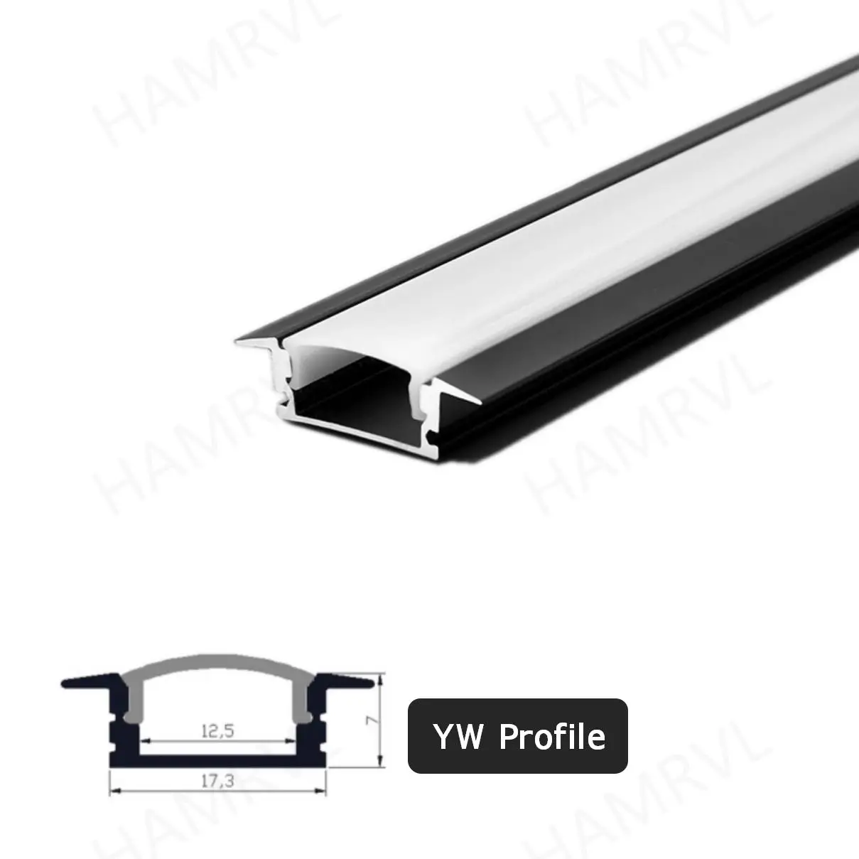2-30 Pieces/Pack LED Aluminum Profile 0.5m/Piece U/V Shape Suitable For 8-12mm LED Light Strip Housing Channel Decor Materials