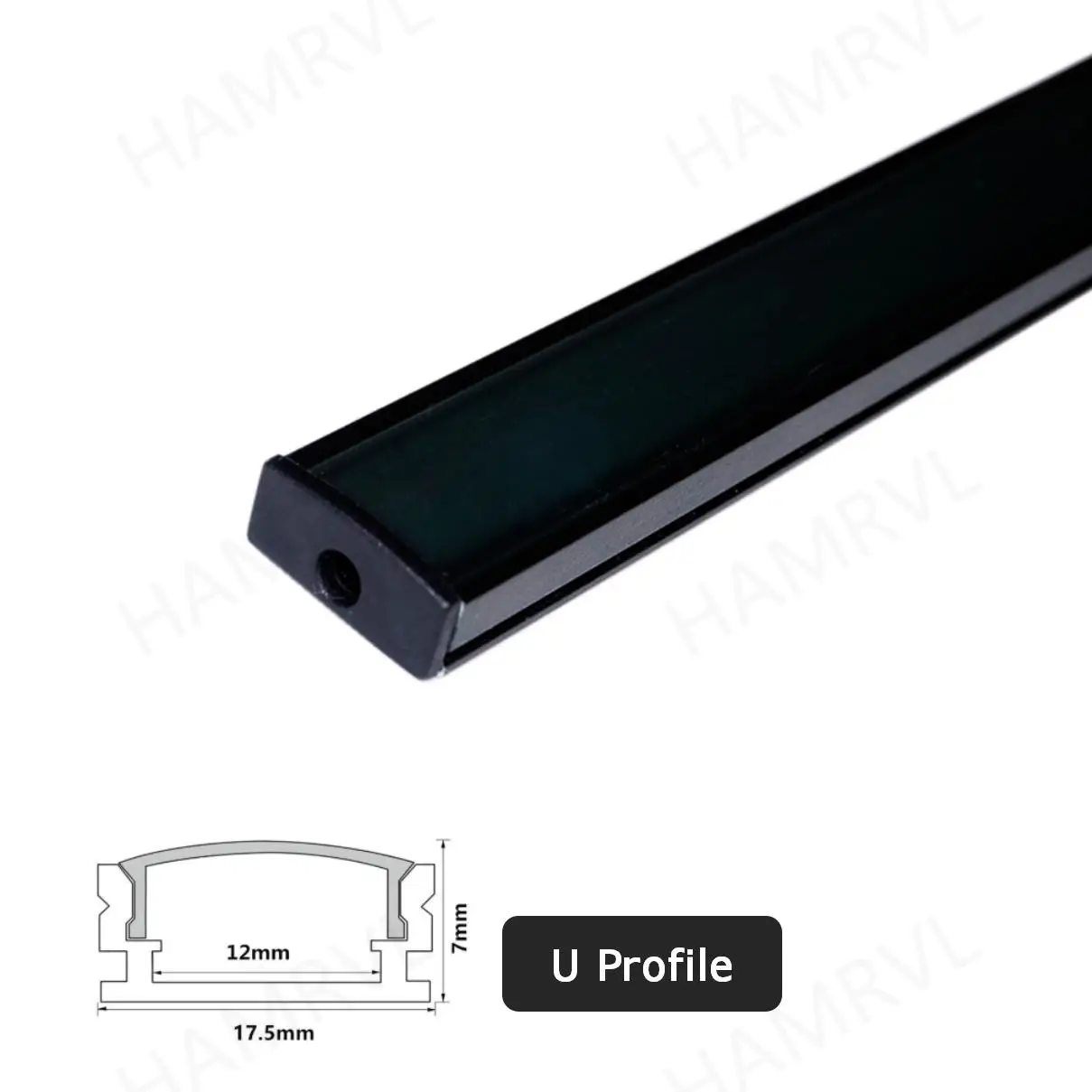 2-30 Pieces/Pack LED Aluminum Profile 0.5m/Piece U/V Shape Suitable For 8-12mm LED Light Strip Housing Channel Decor Materials