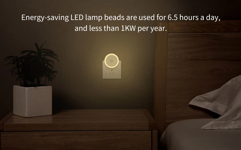 New Xiaomi MiJIA LED Smart Infrared Human Body Motion Sensor Dimmable Control Lighting Night Light For Smart Home No Battery