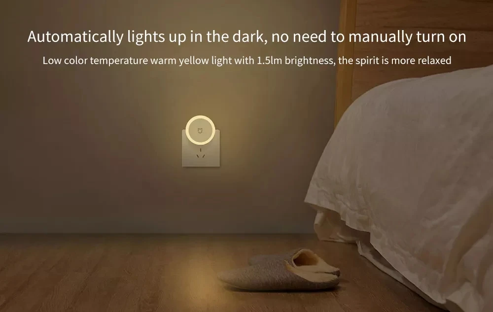 New Xiaomi MiJIA LED Smart Infrared Human Body Motion Sensor Dimmable Control Lighting Night Light For Smart Home No Battery