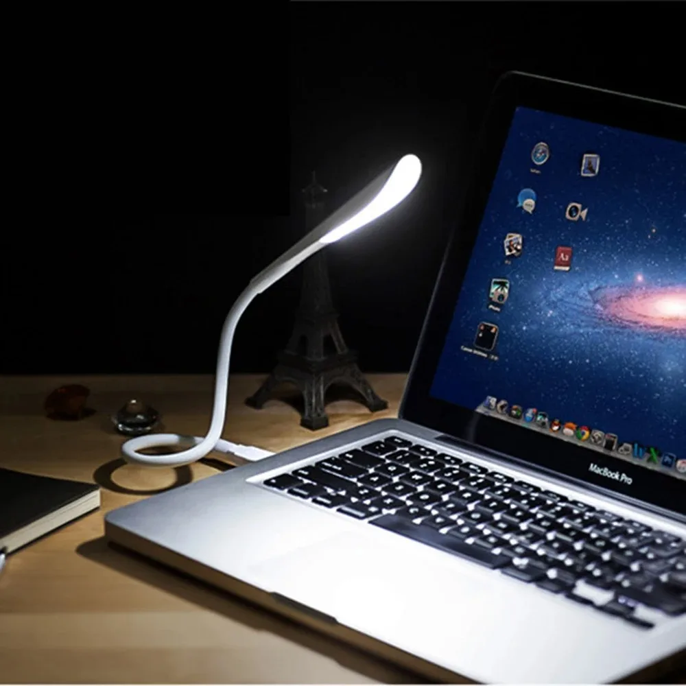 1Pc Mini Portable USB LED Light Touch Sensor Lights Dimmable Adjustable Bright Table Desk Lamp For Power Bank PC Laptop Notebook