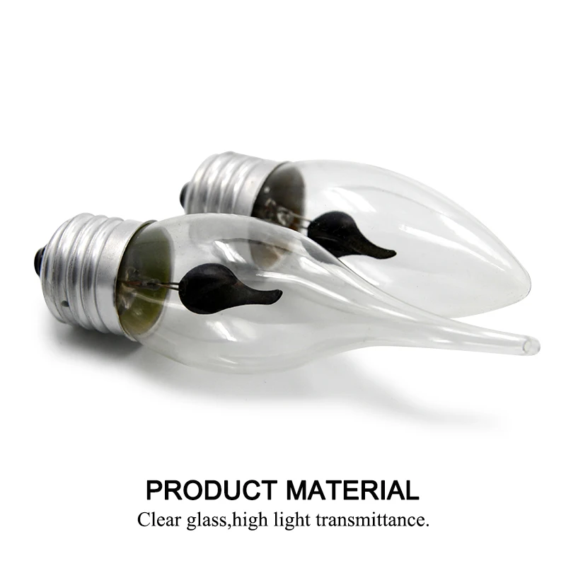 4PCS LED E14 E27 Edison Bulb Candle Light Bulb Flame Effect Bulb AC220V Decor Lighting Ampoule Candle Bulb Bedside Lamp