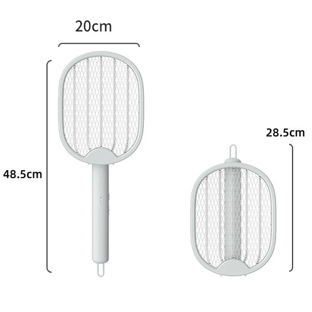 2026 Foldable USB Rechargeable Mosquito Racket Angle Adjustable Electric Mosquito Killer With UV Light Trap Insect Exterminator