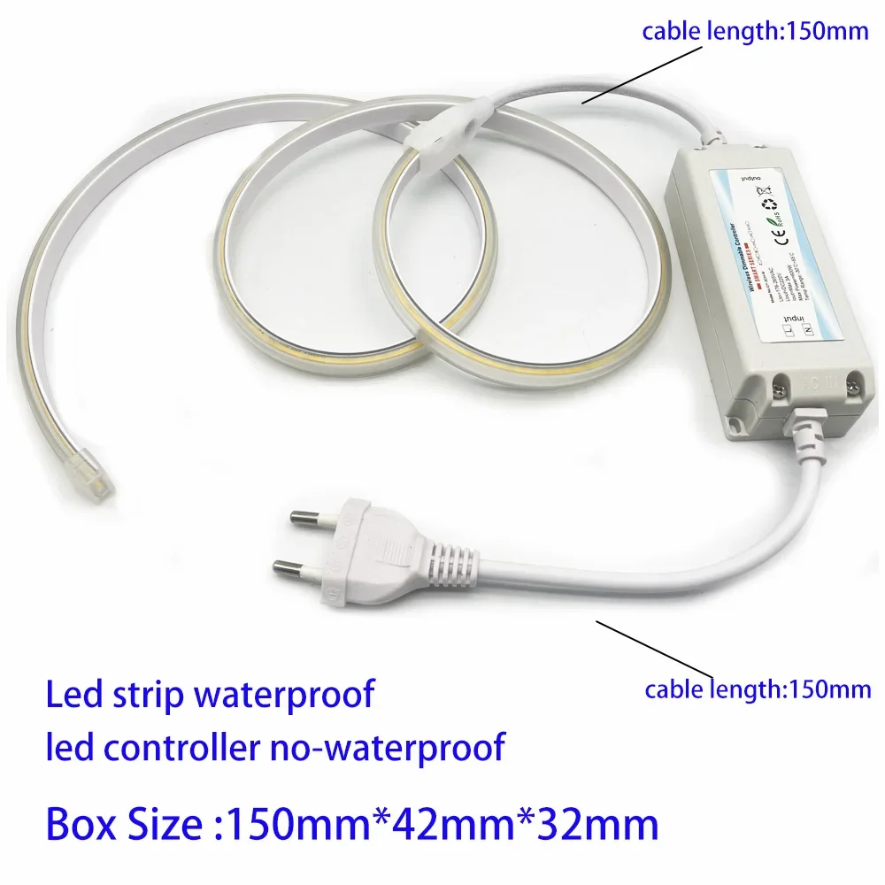 ZIGBEE 3.0 220V COB LED Strip Light Highlight Waterproof 288LED/m CRI 80 Linear Lighting Flexible LED Rome Decor for Alexa