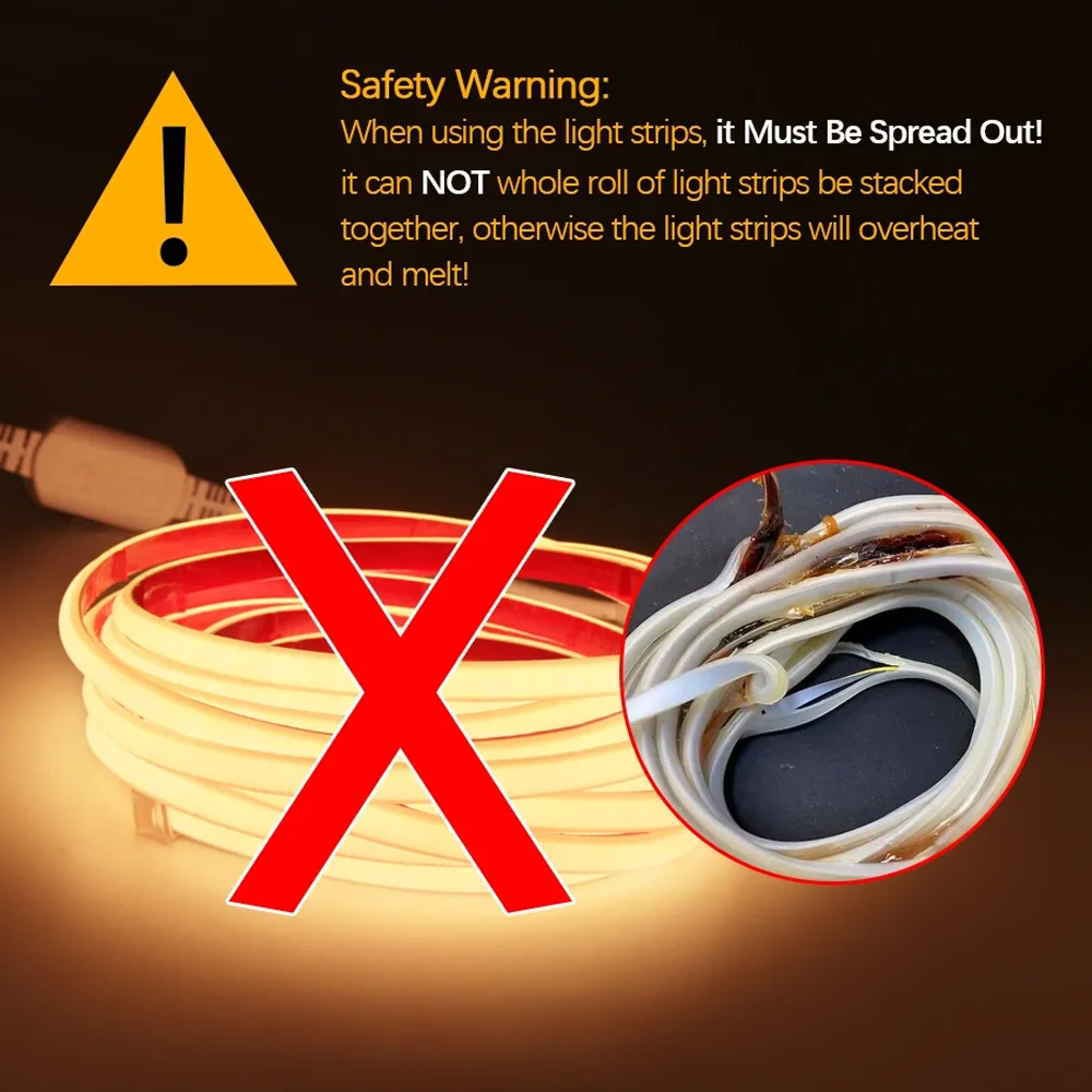 ZIGBEE 3.0 220V COB LED Strip Light Highlight Waterproof 288LED/m CRI 80 Linear Lighting Flexible LED Rome Decor for Alexa