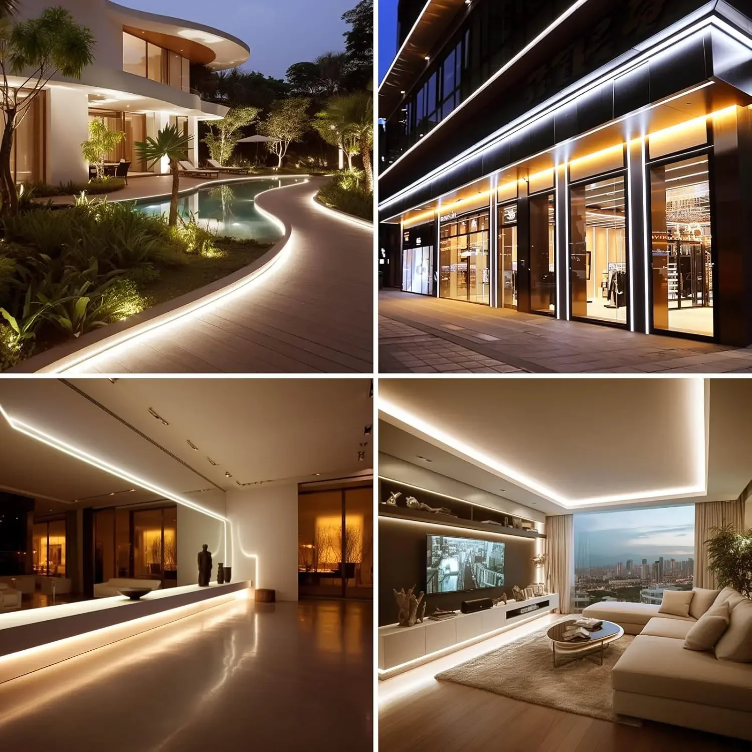 ZIGBEE 3.0 220V COB LED Strip Light Highlight Waterproof 288LED/m CRI 80 Linear Lighting Flexible LED Rome Decor for Alexa