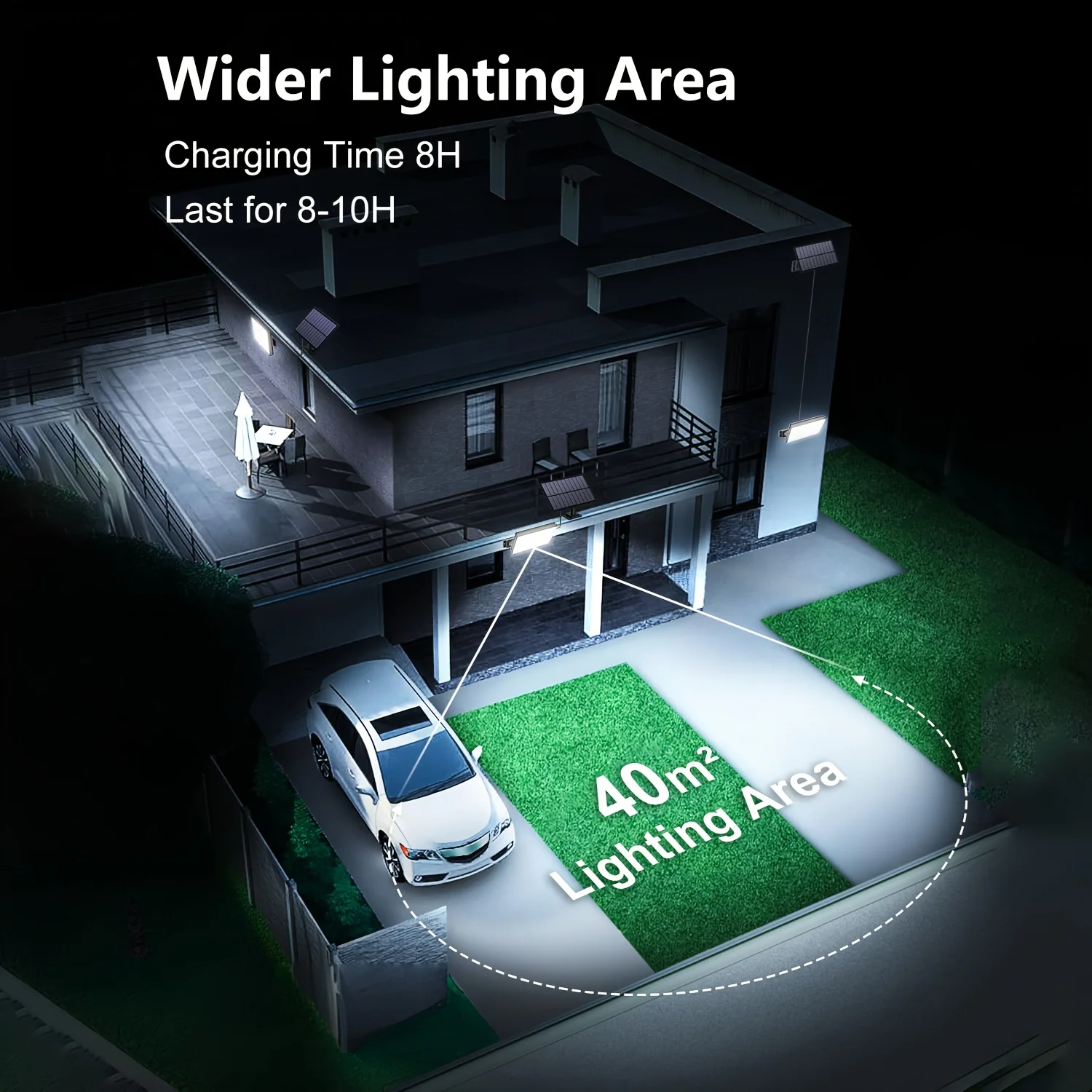 400 LED Solar Light Outdoor Super Bright Motion Sensor Solar Strong Power LED Garden Wall Lamp IP65 Waterproof for yard