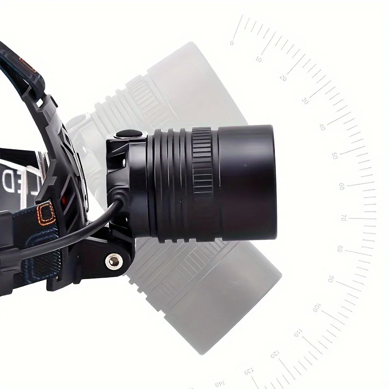 Powerful LED Head Lamp Aluminium Alloy Head Led Light Super Bright Rechargeable Head Flashlight Camping Hunting Fishing Lantern