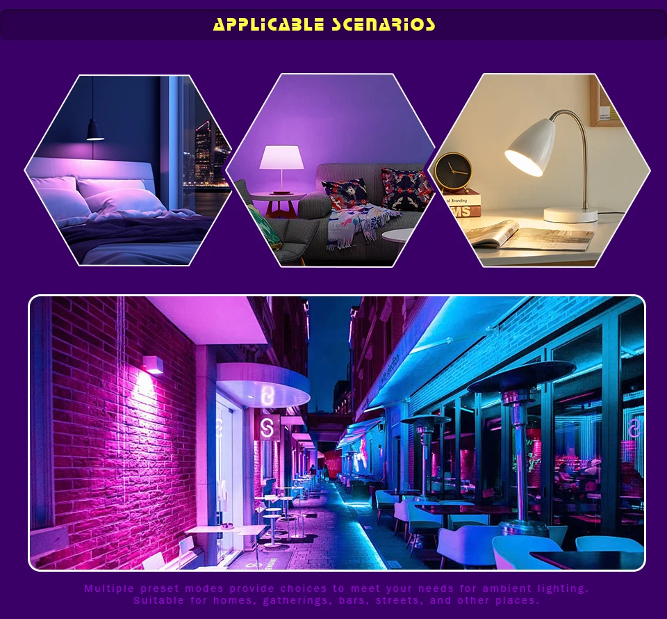 LED RGB Light Bulb AC 220V 230V E27 Lampas LED 7W IR Remote Control Changeable Colorful RGBW Led Lamp Spotlight Bulb