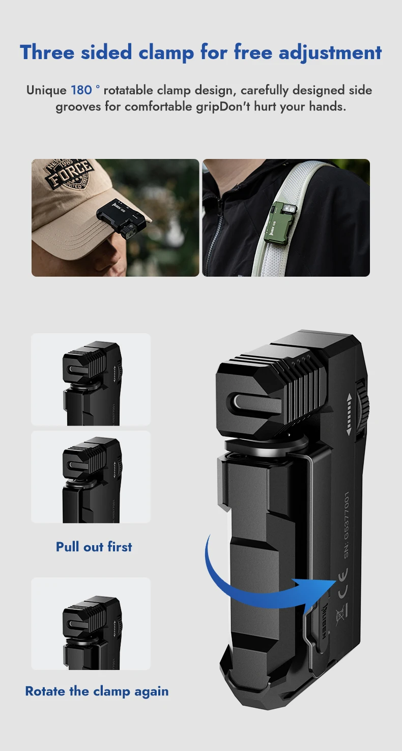 WUBEN G5 EDC Flashlight 400Lumens RGB&White Type-C Rechargeable Pocket-Sized Brilliance Keychain Light Bulit-in Battery