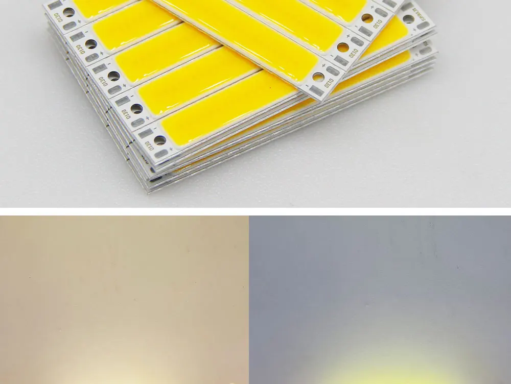 SUMBULBS Hot Sale 3V 3.7V DC 60mm 8mm LED Strip 1.5W 3W Warm Cold White Blue Red COB Light Source for DIY Bicycle Work Lamp