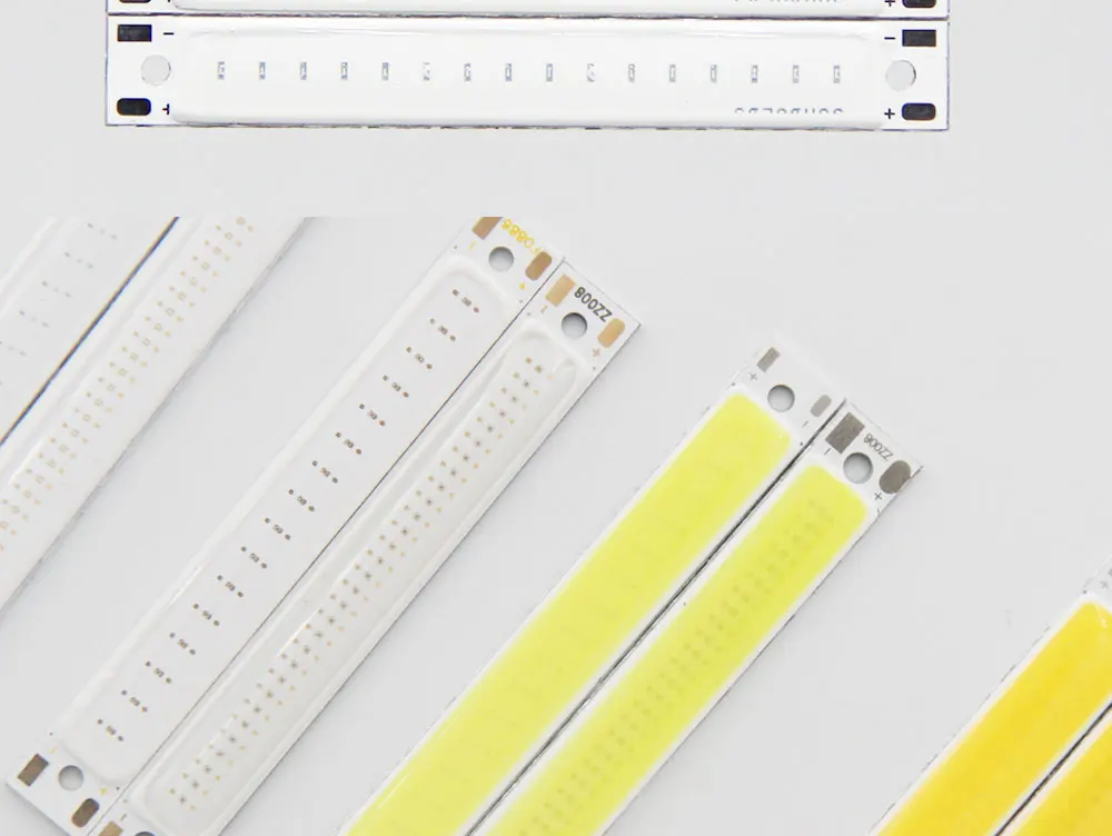 SUMBULBS Hot Sale 3V 3.7V DC 60mm 8mm LED Strip 1.5W 3W Warm Cold White Blue Red COB Light Source for DIY Bicycle Work Lamp