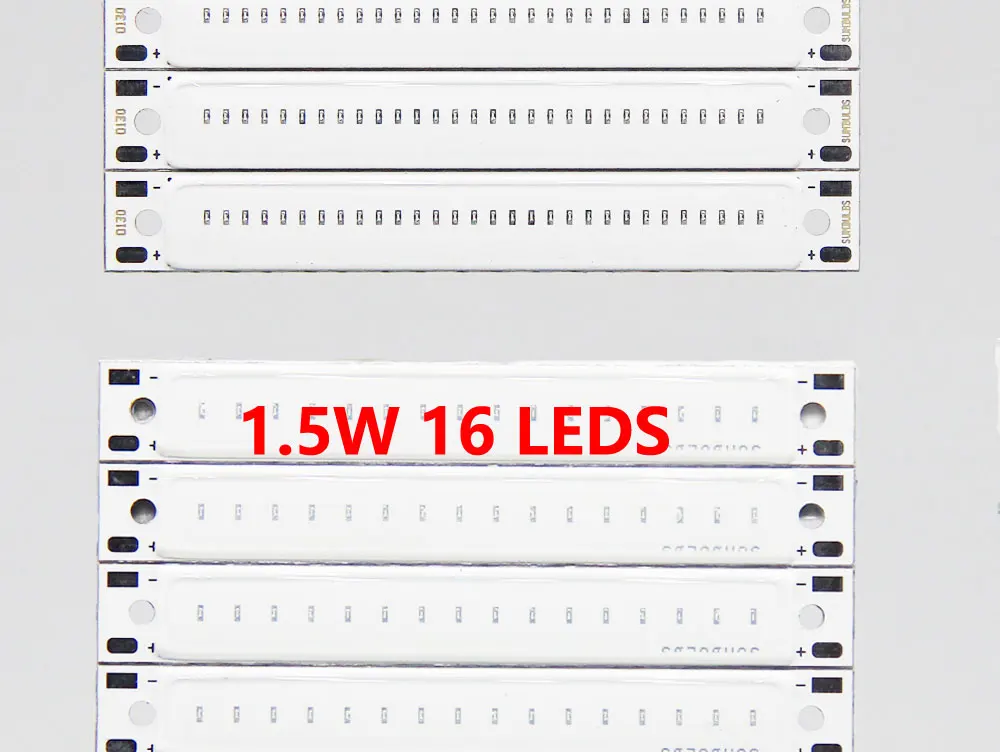SUMBULBS Hot Sale 3V 3.7V DC 60mm 8mm LED Strip 1.5W 3W Warm Cold White Blue Red COB Light Source for DIY Bicycle Work Lamp