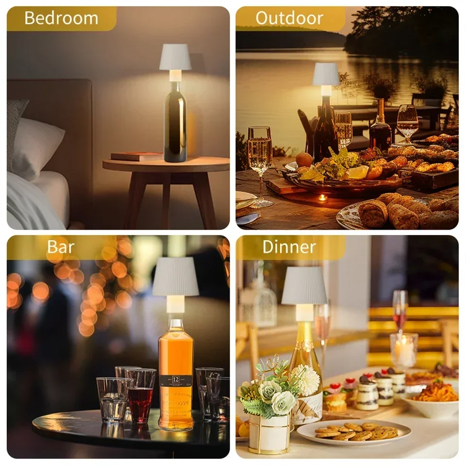 LED Desk Light Touch Switch USB Rechargeable 3 Levels Dimmable Eye Protection Reading Lamp Hotel Bar Bedroom Study Nightlights