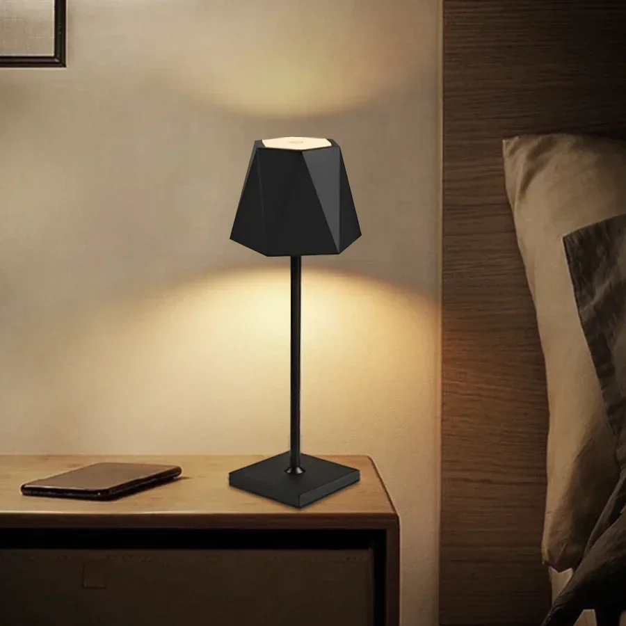 LED Desk Light Touch Switch USB Rechargeable 3 Levels Dimmable Eye Protection Reading Lamp Hotel Bar Bedroom Study Nightlights
