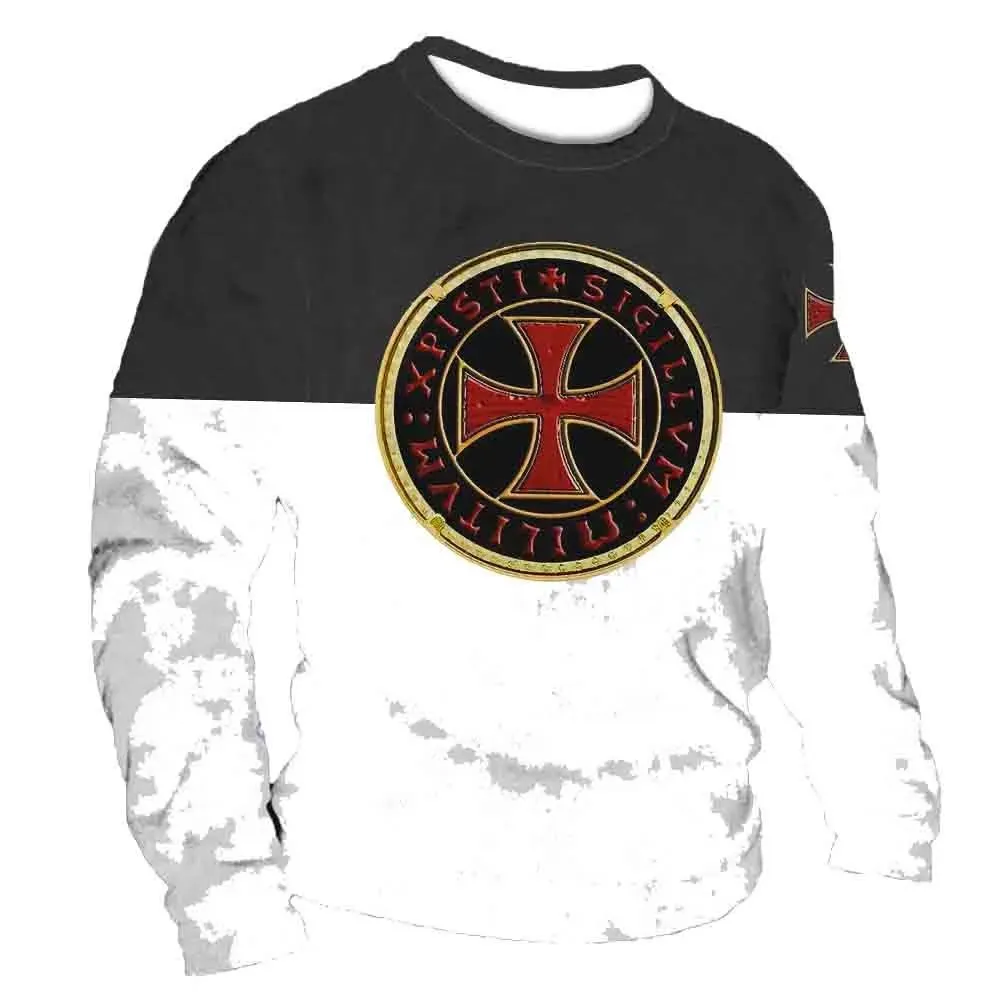 3D Print Fall T-Shirt Vintage Men's T Shirt Long Sleeve Top Tees USA Route 66 Letter Graphic Oversized Loose Clothing 5XL