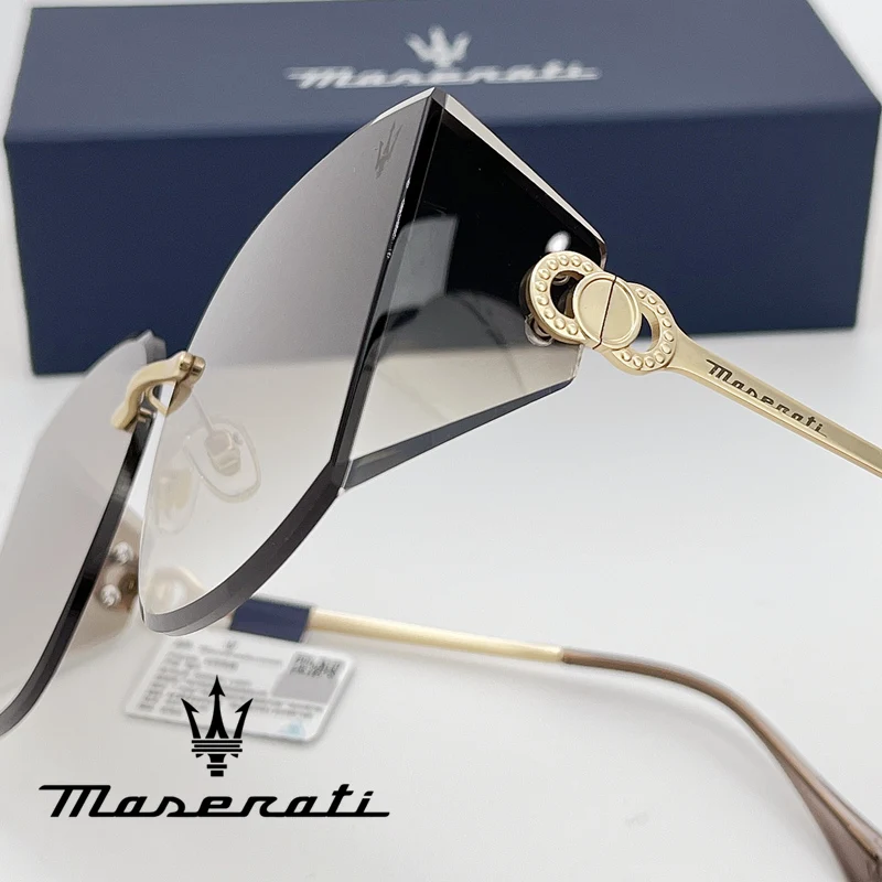 MASERATI Luxury Sunglasses Trendy Design Nylon Sunglasses UV400 Sunglasses for Driving Cycling Beach Outdoor for Men Women 20493