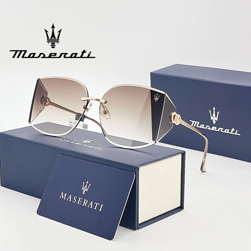 MASERATI Luxury Sunglasses Trendy Design Nylon Sunglasses UV400 Sunglasses for Driving Cycling Beach Outdoor for Men Women 20493