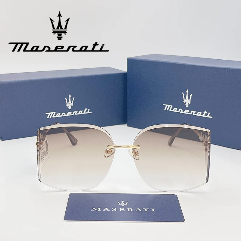 MASERATI Luxury Sunglasses Trendy Design Nylon Sunglasses UV400 Sunglasses for Driving Cycling Beach Outdoor for Men Women 20493