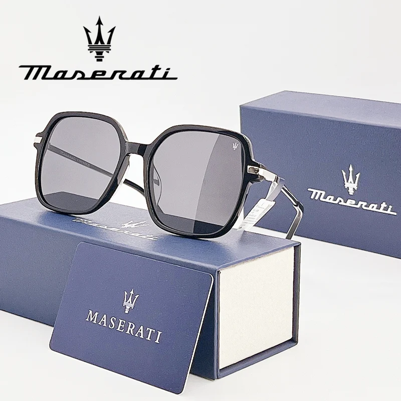 MASERATI Luxury Sunglasses Trendy Design Nylon Sunglasses UV400 Sunglasses for Driving Cycling Beach Outdoor for Men Women 20493