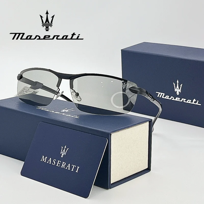 MASERATI Luxury Sunglasses Trendy Design Nylon Sunglasses UV400 Sunglasses for Driving Cycling Beach Outdoor for Men Women 20493