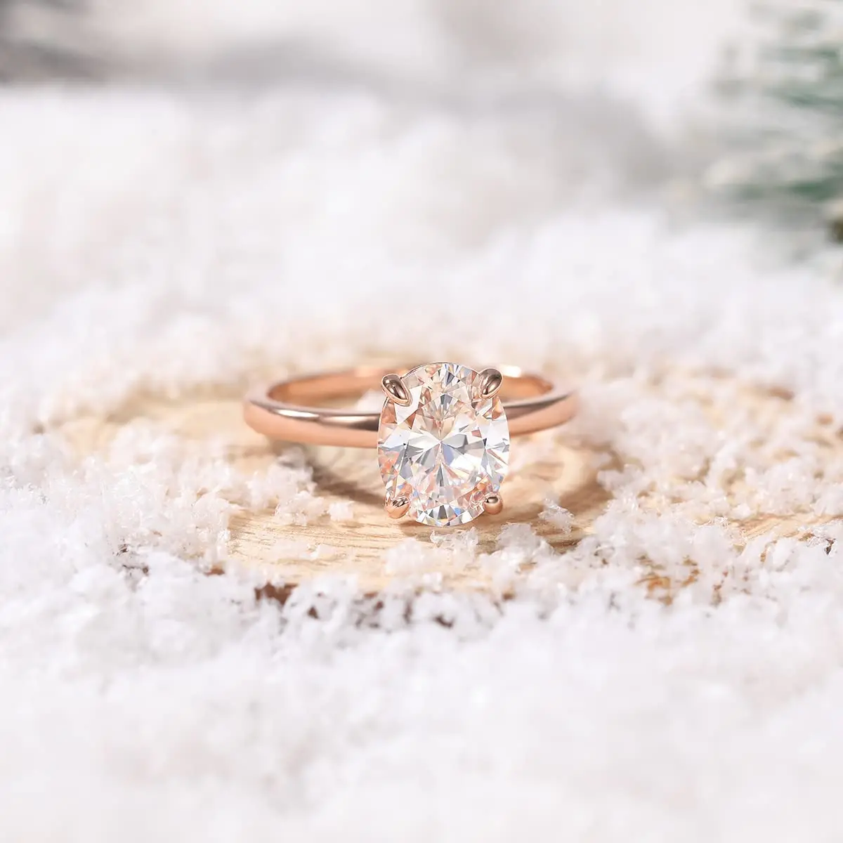 Trumium 3CT 925 Sterling Silver Engagement Rings Oval Cut Solitaire Cubic Zirconia Wedding Promise Rings for Women Fine Jewelry