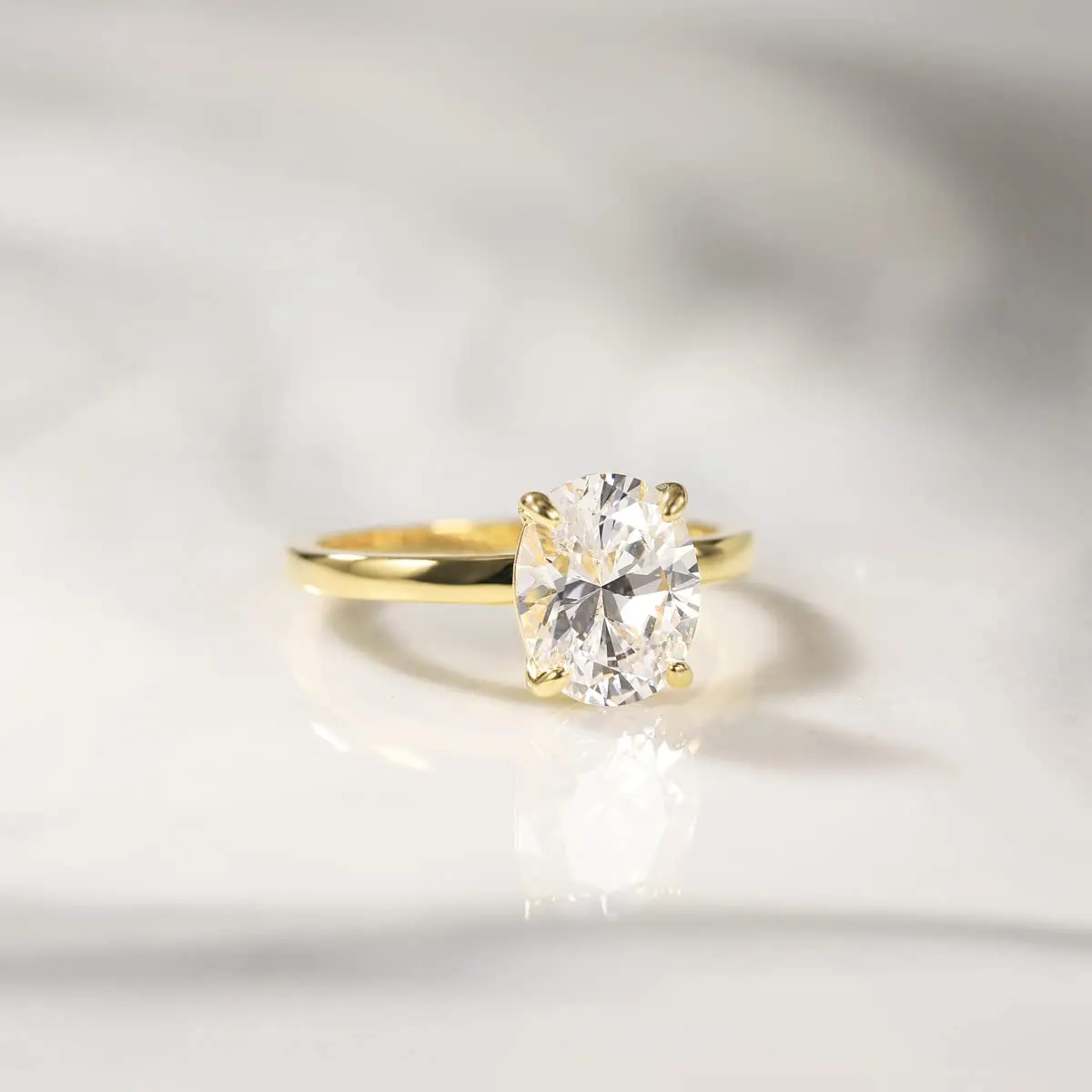 Trumium 3CT 925 Sterling Silver Engagement Rings Oval Cut Solitaire Cubic Zirconia Wedding Promise Rings for Women Fine Jewelry