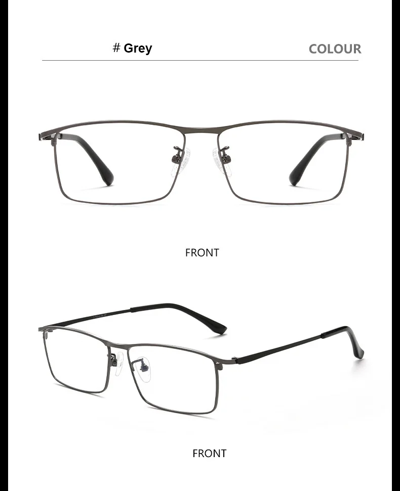 Business Ultralight Titanium Alloy IP Electroplated Full Rim Men's Optical Glasses Frame For Myopia Reading Prescription Eyewear