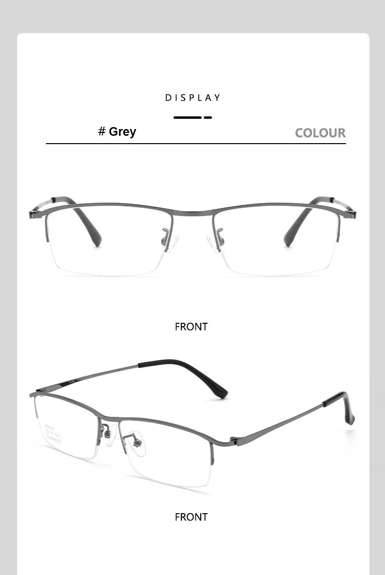 Business Ultralight Titanium Alloy IP Electroplated Full Rim Men's Optical Glasses Frame For Myopia Reading Prescription Eyewear