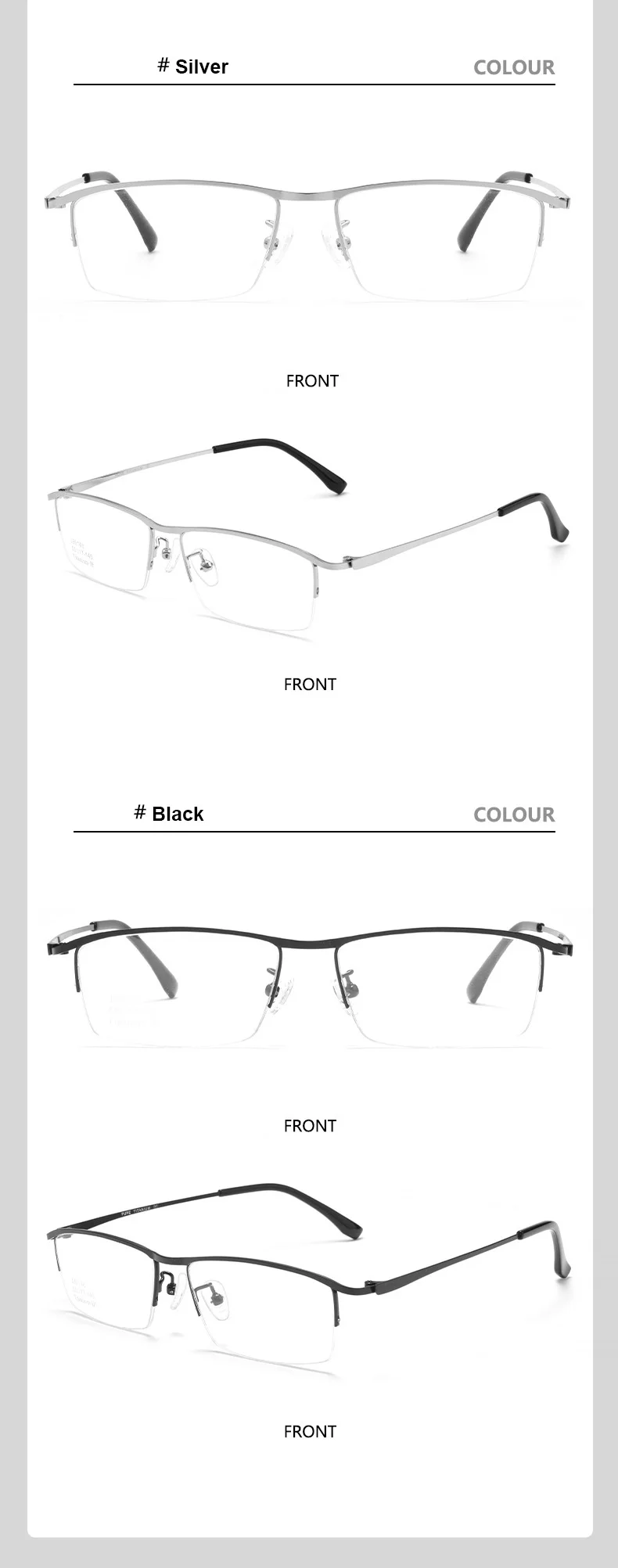 Business Ultralight Titanium Alloy IP Electroplated Full Rim Men's Optical Glasses Frame For Myopia Reading Prescription Eyewear