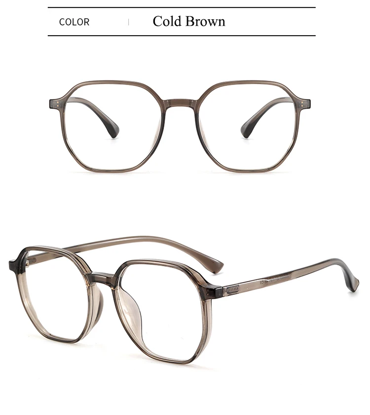BCLEAR 2024 TR90 Eyeglasses Frame Men Women Retro Prescription Myopia Optical Lenses Simple Fashion Polygon Frame Light Comfort