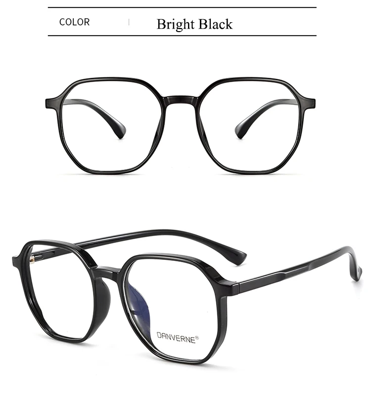 BCLEAR 2024 TR90 Eyeglasses Frame Men Women Retro Prescription Myopia Optical Lenses Simple Fashion Polygon Frame Light Comfort